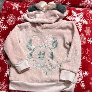 Disney Minnie Mouse Soft Pink Kids Hoodie